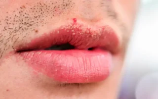 White Spots on Lips Pictures Words?